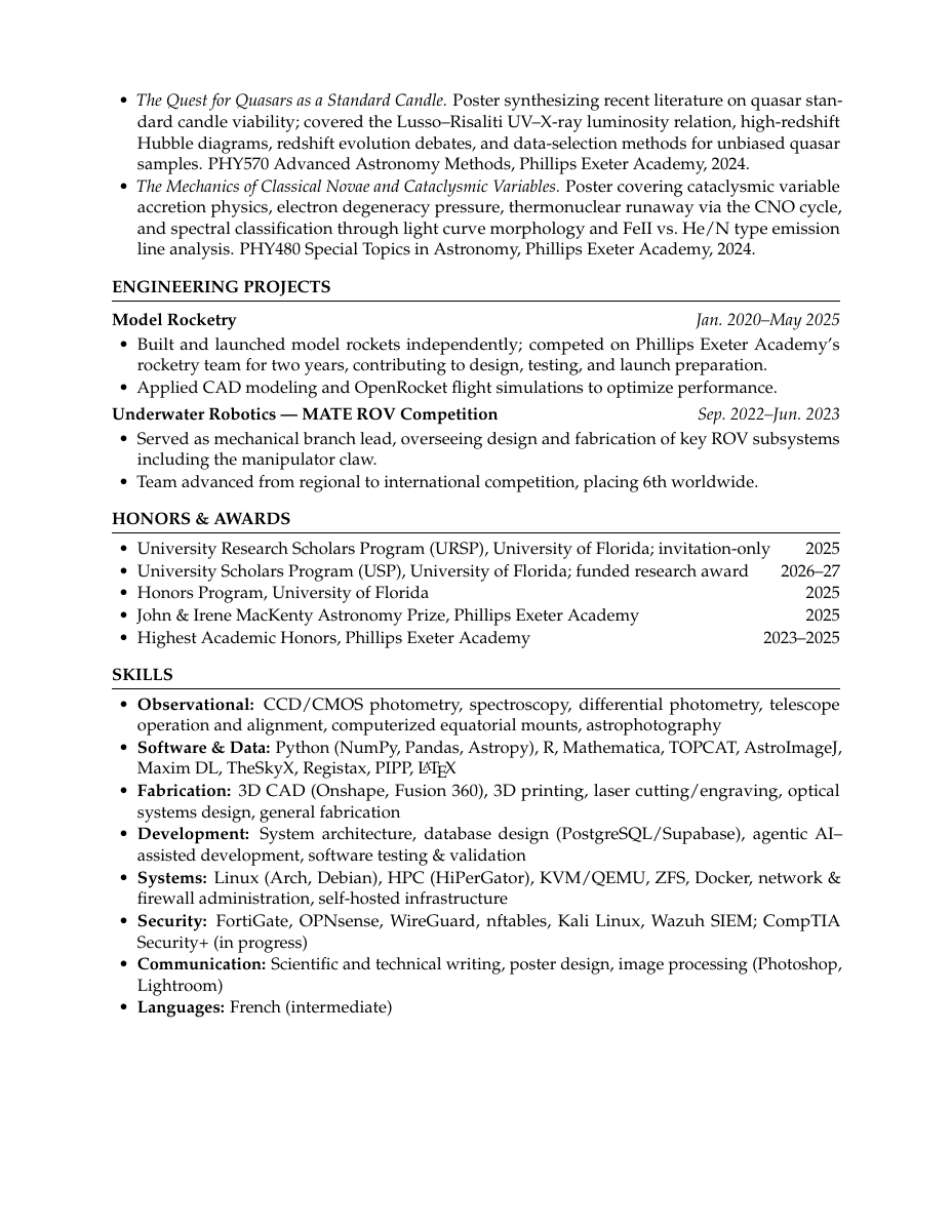 Jackson Lyle CV — page 3