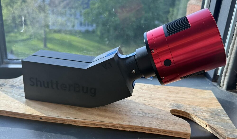 ShutterBug V.1 — assembled spectrograph with ZWO camera